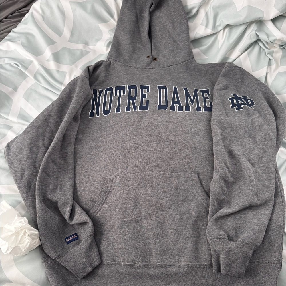 Jansport Gray Hoodie with Blue Label